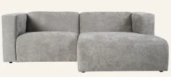Modulsoffa 2 delar schäslong höger grå - 224x154x73 cm
