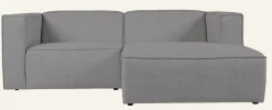 Modulsoffa 2 delar schäslong höger grå - 224x154x73 cm