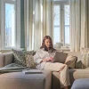 Modulsoffa 3 delar schäslong vänster beige - 314x154x73 cm