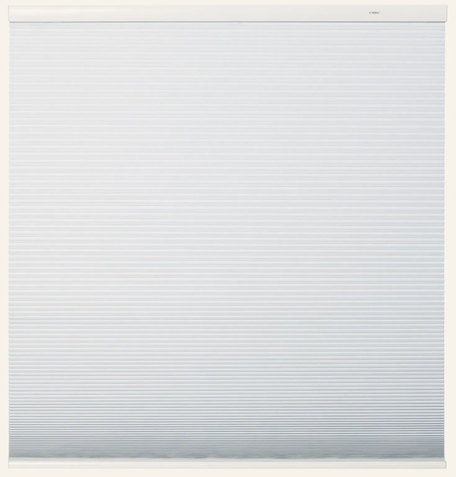 Mörkläggande dubbel plisségardin vit - 90x210 cm