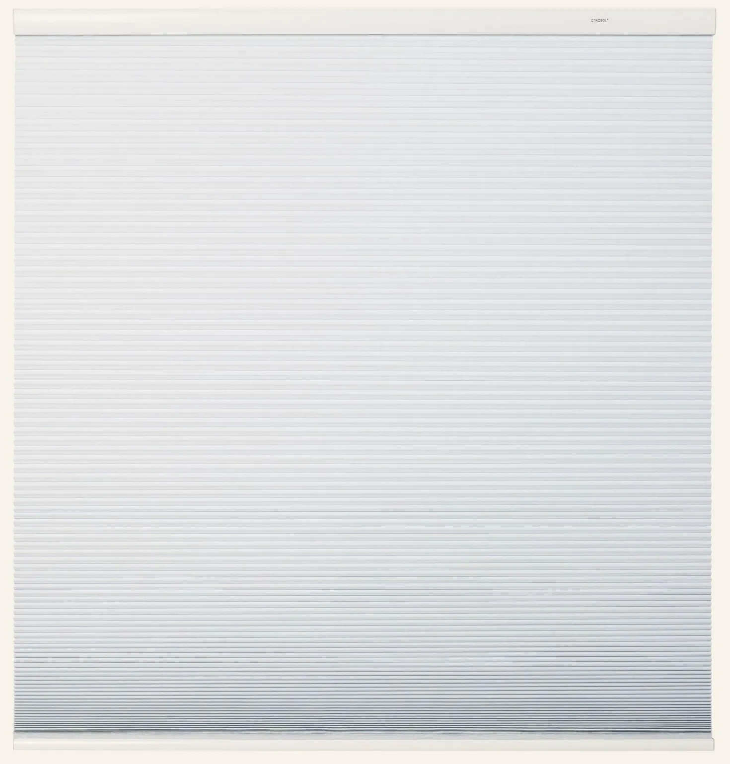 Mörkläggande dubbel plisségardin vit - 90x210 cm