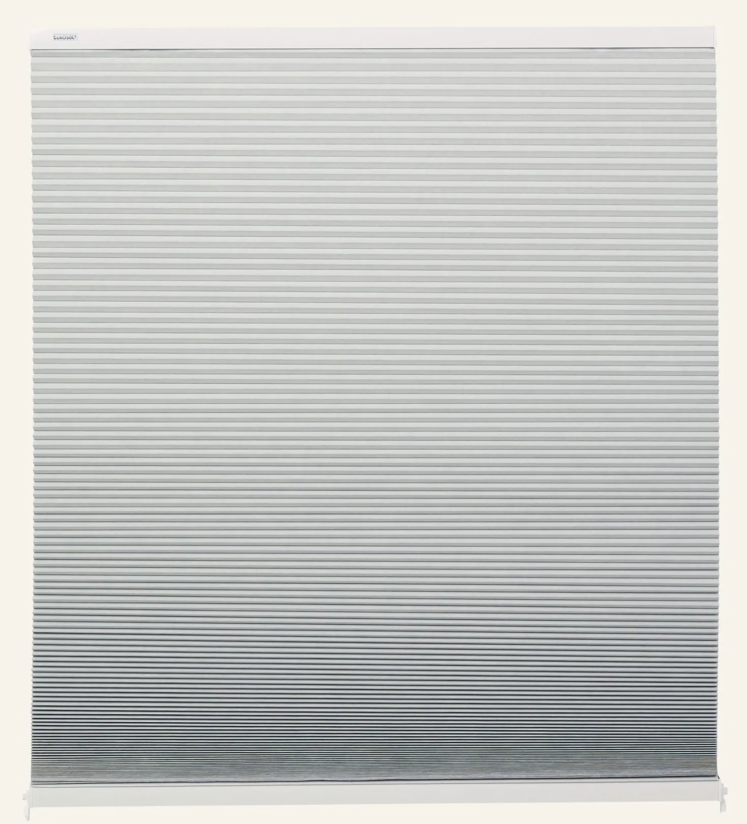 Mörkläggande dubbel plisségardin vit - 60x160 cm