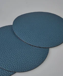 4-pack glasunderlägg blå - ø10 cm
