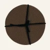 4-pack glasunderlägg brun - ø10 cm