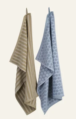 2-pack kökshandduk blå - 45x70 cm