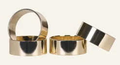 4-pack servettringar guld - ø4,5