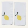 2-pack tygservetter vit - 45x45 cm