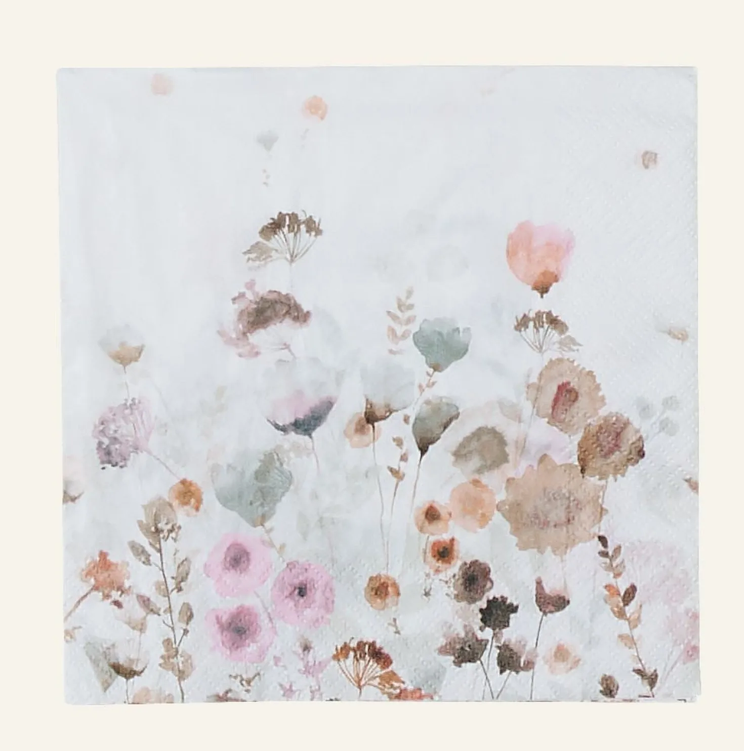 Pappersservetter multi/rosa - 33x33 cm