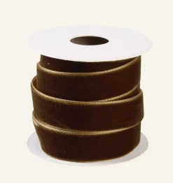 Presentsnöre brun - 1,6cm x 3 m
