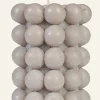 Prydnadsljus beige - 7,2x9,5 cm
