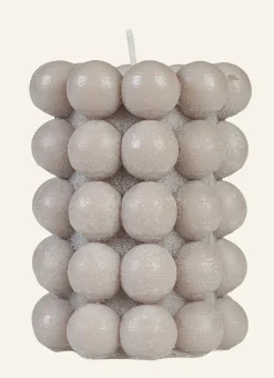 Prydnadsljus beige - 7,2x9,5 cm