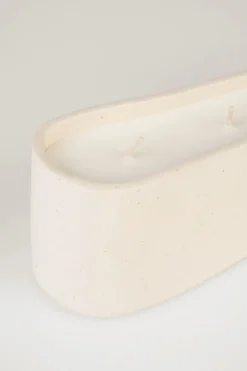 Prydnadsljus beige - 30,5x7,5x8 cm