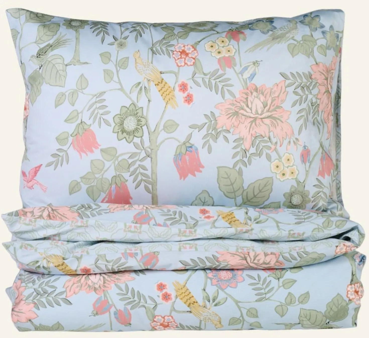 Påslakanset multi/blå - 150x210 cm