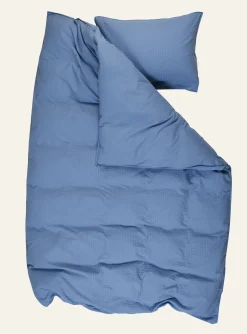 Påslakanset i bäckebölja blå - 150x210 cm