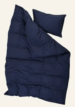 Påslakanset i bäckebölja mörkblå - 150x210 cm