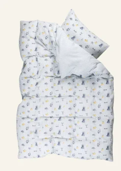 Påslakanset i bäckebölja multi - 150x210 cm