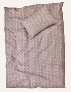Påslakanset i bäckebölja multi/rosa - 230x220 cm