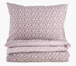 Påslakanset i bäckebölja multi/rosa - 150x210 cm/50x60 cm