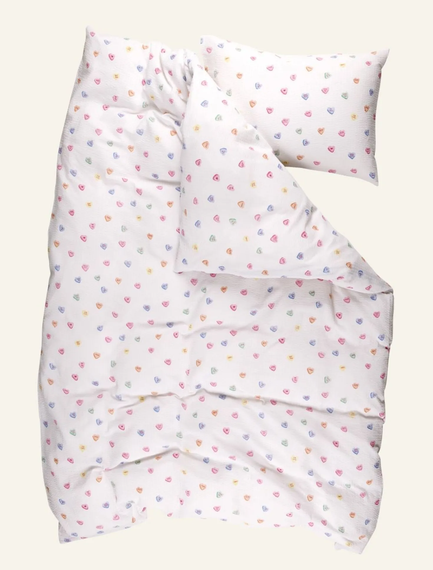 Påslakanset i bäckebölja multi - 150x210 cm/50x60 cm