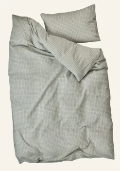 Påslakanset i bäckebölja olivgrön - 230x220 cm