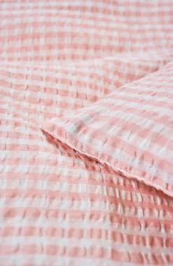 Påslakanset i bäckebölja rosa - 230x220 cm/50x60 cm