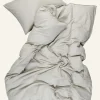 Påslakanset i bomull beige - 230x220 cm/50x60 cm