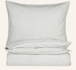 Påslakanset i bomull beige - 230x220 cm/50x60 cm