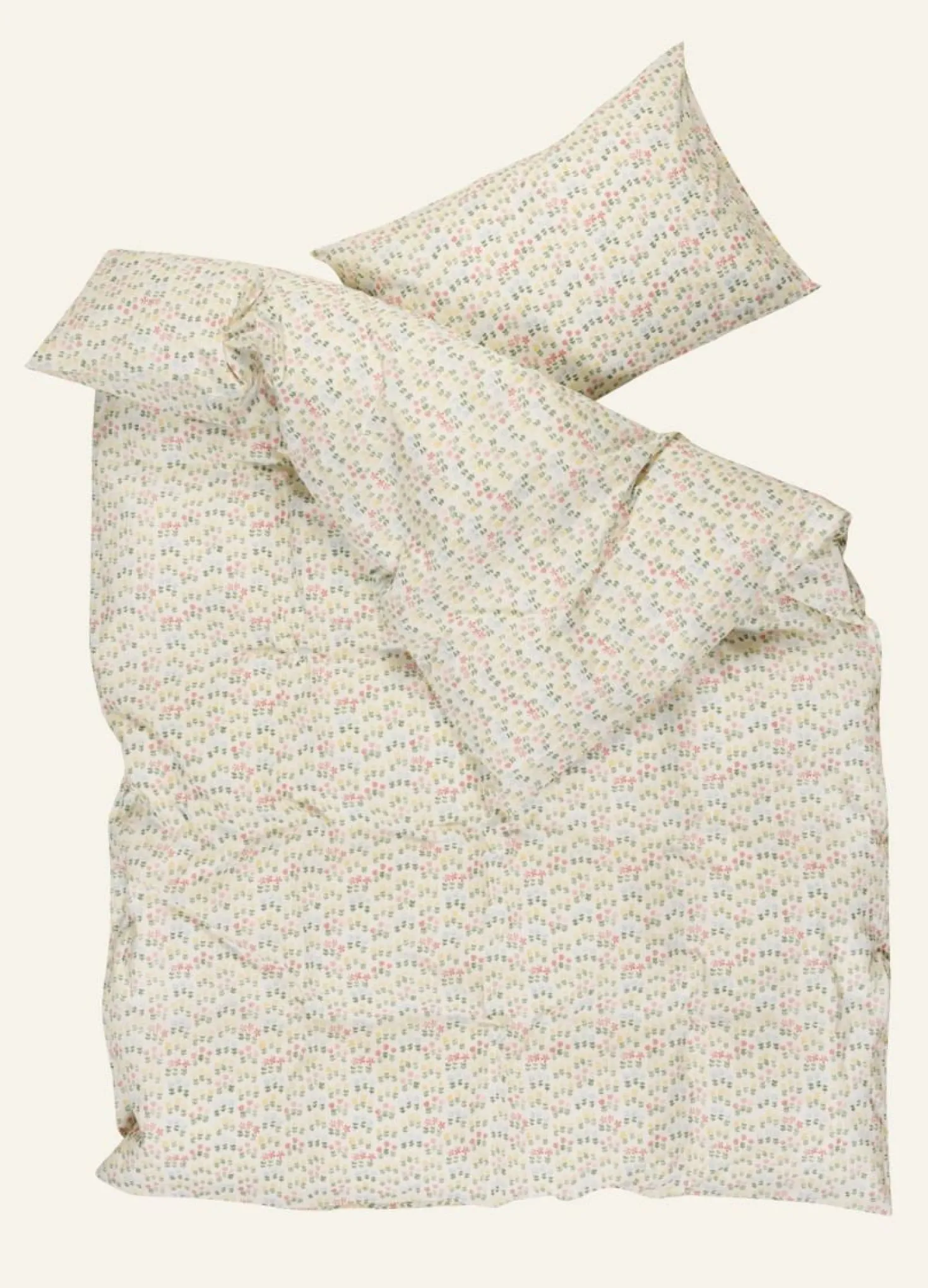 Påslakanset i bomull multi - 150x210 cm