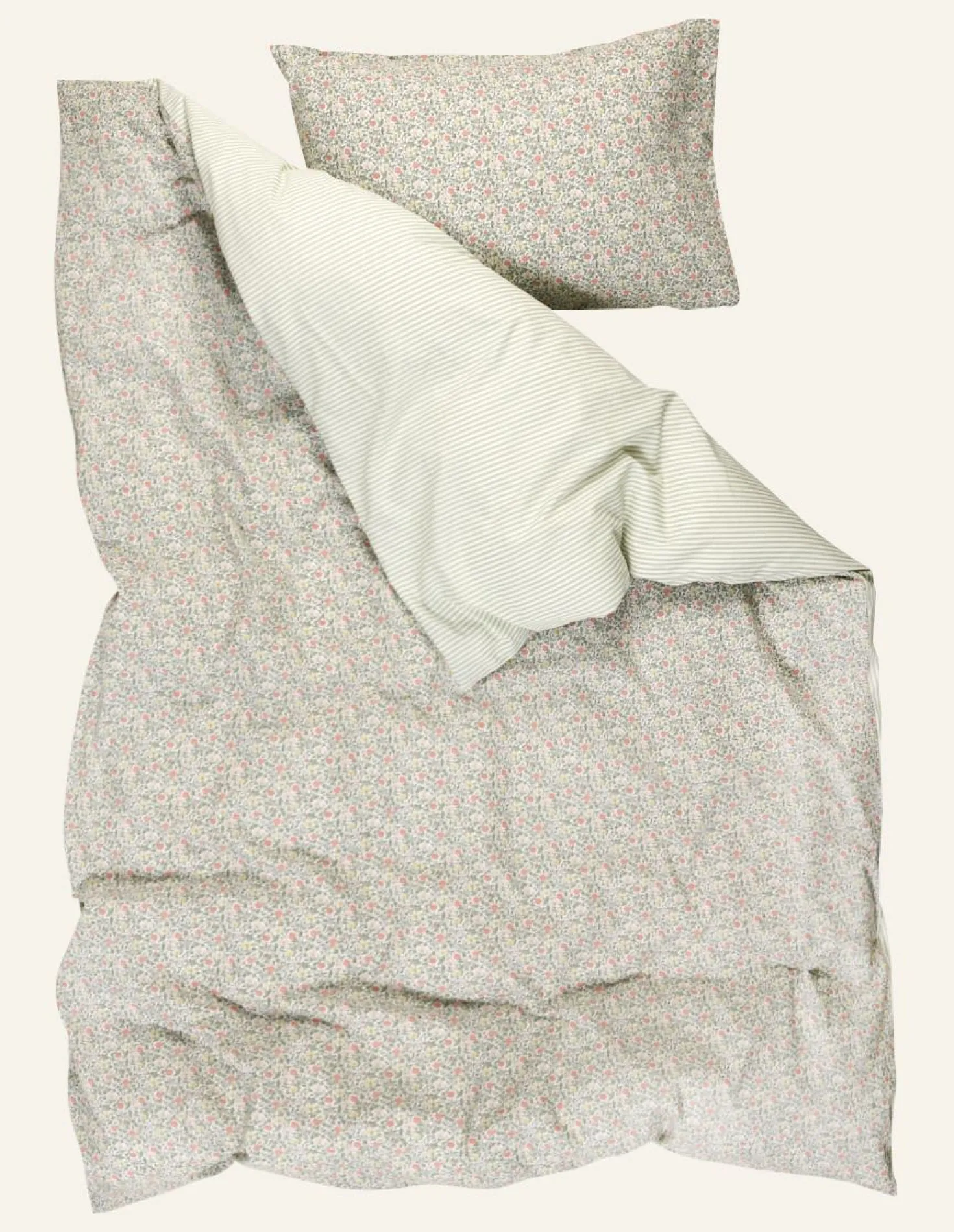 Påslakanset i bomull multi - 150x210 cm