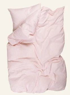 Påslakanset i bomull rosa - 150x210 cm/50x60 cm