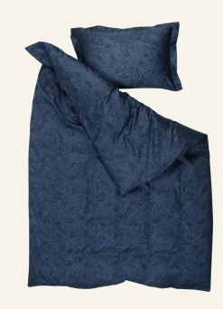 Påslakanset i egyptisk bomull satin dimblå - 150x210 cm