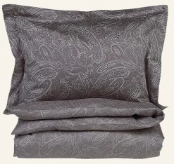 Påslakanset i egyptisk bomull satin grå - 150x210 cm