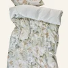 Påslakanset i percale multi/grön - 150x210 cm/50x60 cm