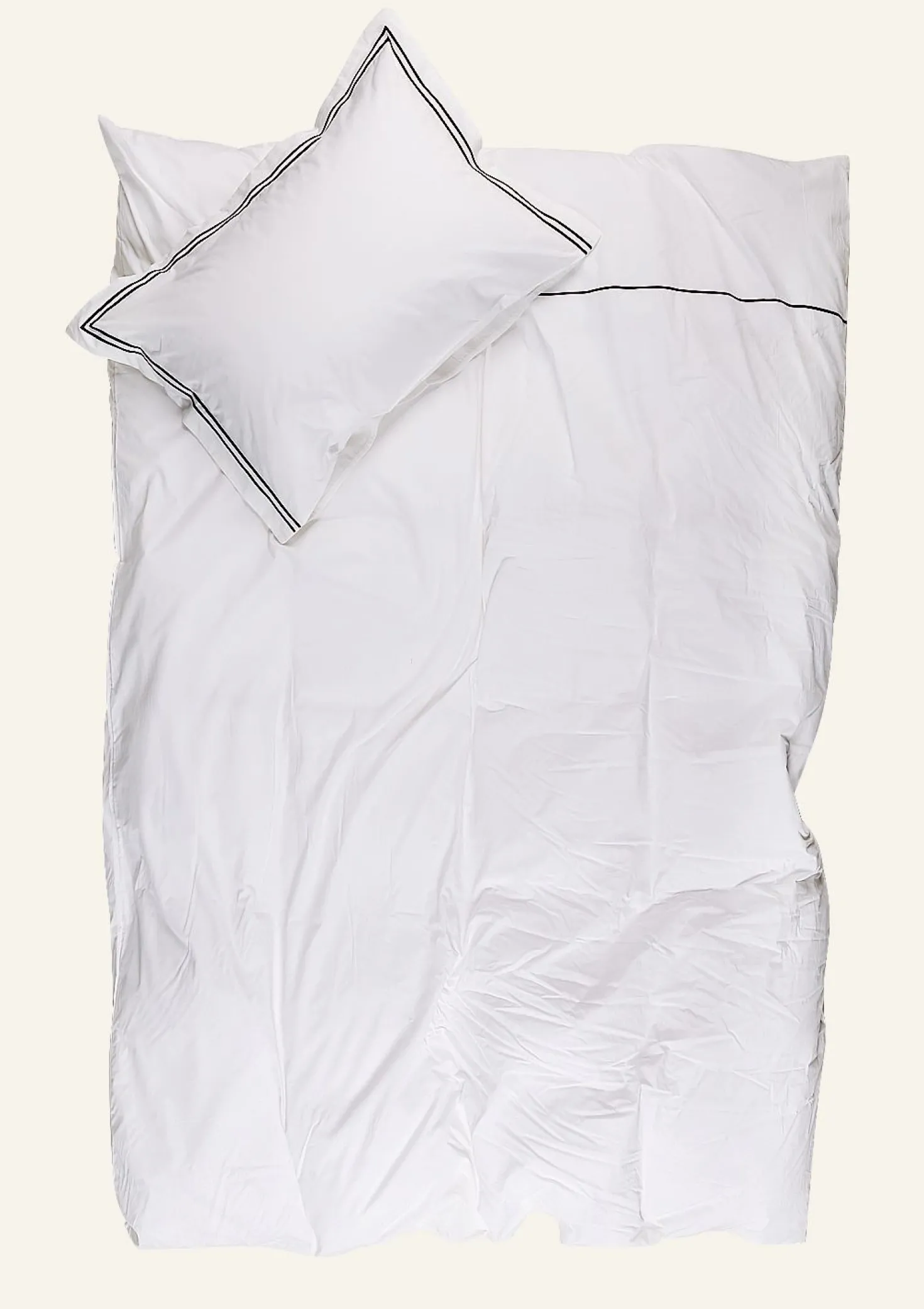 Påslakanset i percale vit - 150x210 cm