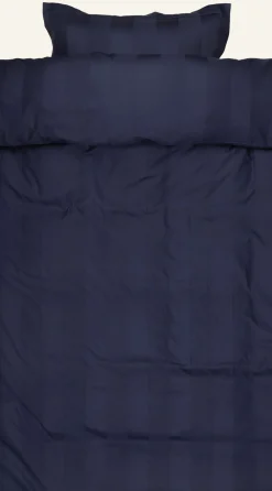 Påslakanset i satin blå - 150x210 cm