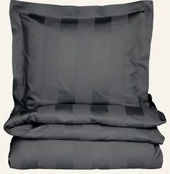 Påslakanset i satin grå - 150x210 cm