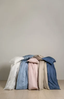 Påslakanset i satin ljusbeige - 150x210 cm
