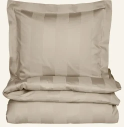 Påslakanset i satin ljusbeige - 150x210 cm