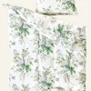 Påslakanset i satin multi/blå - 150x210 cm