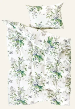 Påslakanset i satin multi/blå - 150x210 cm