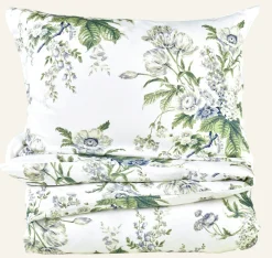 Påslakanset i satin multi/blå - 150x210 cm