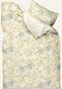 Påslakanset i satin multi/grön - 150x210 cm/50x60 cm