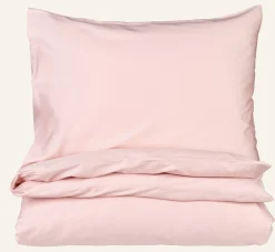 Påslakanset i satin puderrosa - 150x210 cm