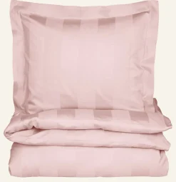 Påslakanset i satin puderrosa - 150x210 cm