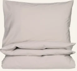 Påslakanset i satin sand - 150x210 cm