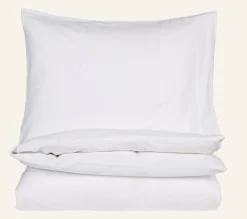 Påslakanset i satin vit - 150x210 cm