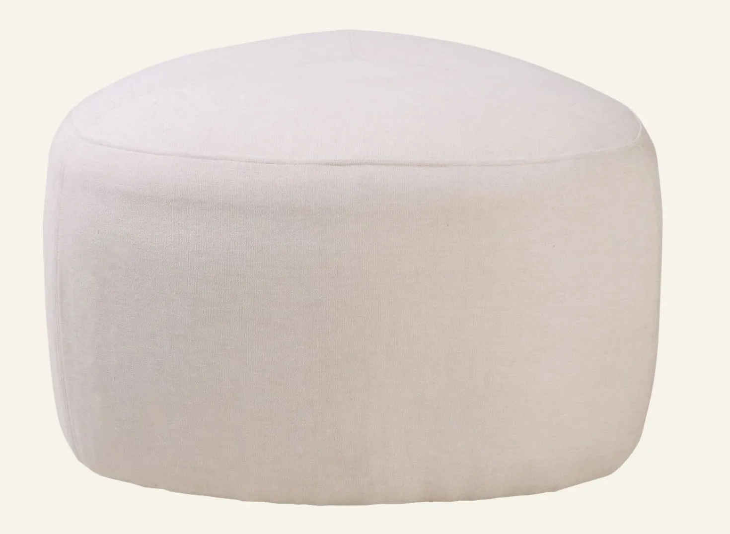 Puff creme - 65x65x38 cm