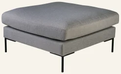 Puff ljusgrå - 90x90x50 cm