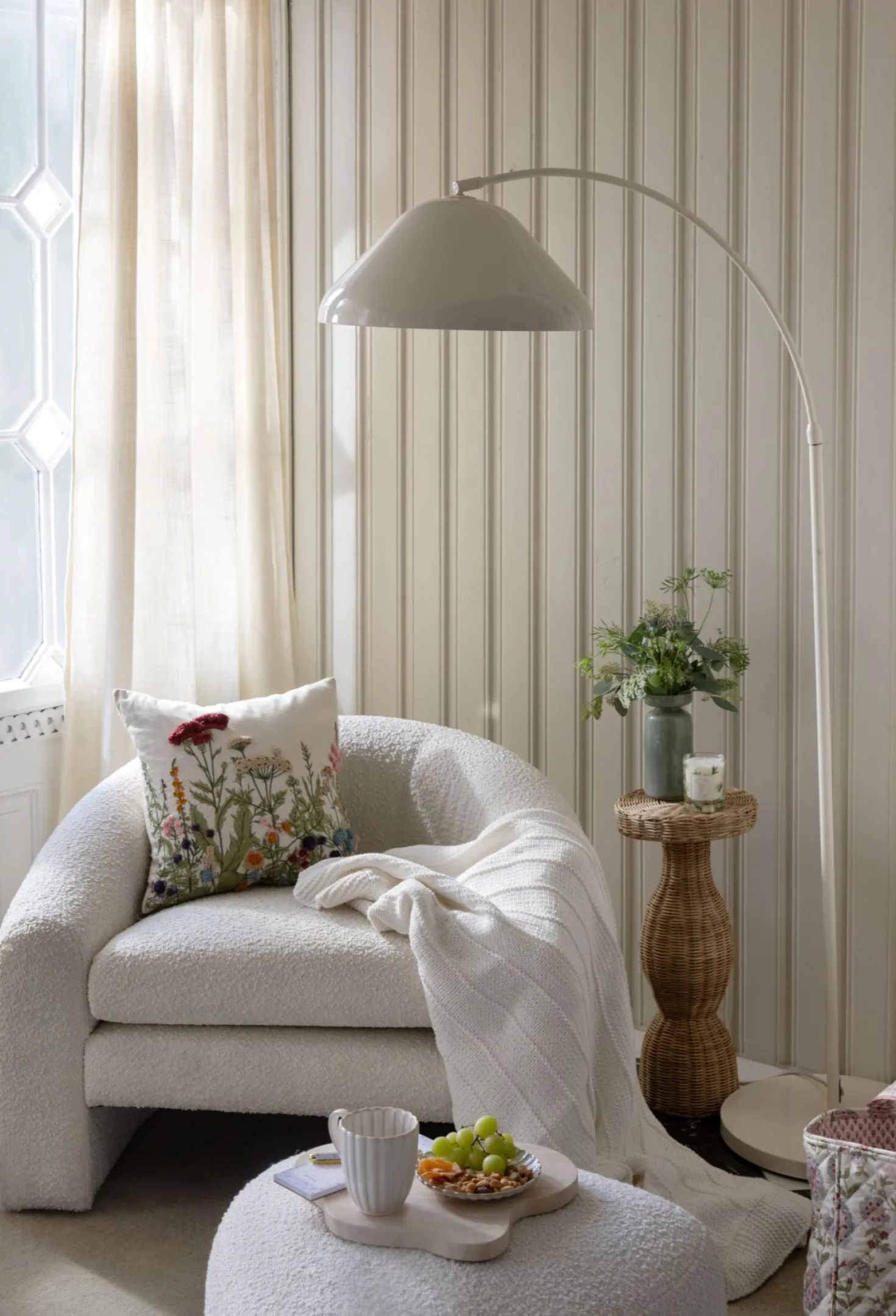 Puff offwhite - 65x65x38 cm