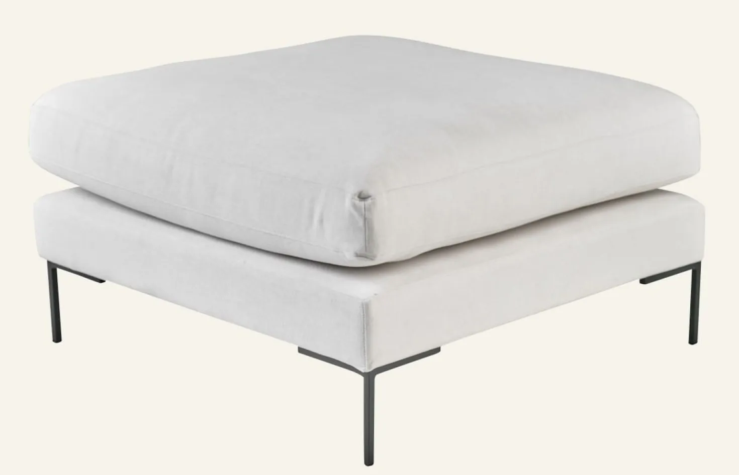 Puff vit - 90x90x50 cm